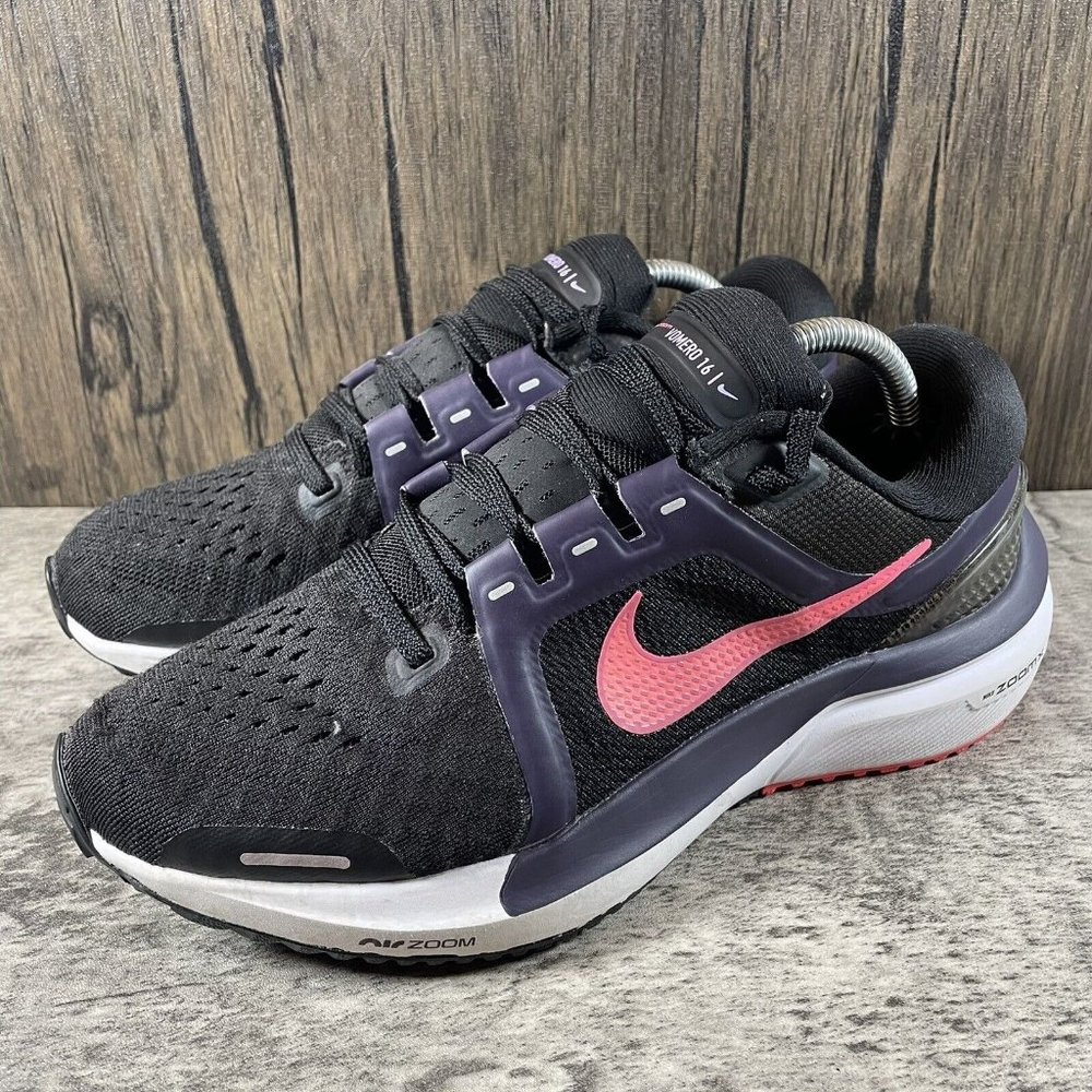 Nike Air Zoom Vomero 16 DA7698-002 Black Running Shoes Sneakers Women’s Size 7.5 - Picture 2 of 8